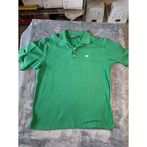 Masters Collection Green Pima Cotton Polo Shirt Mens Large Golf Logo Mercerized